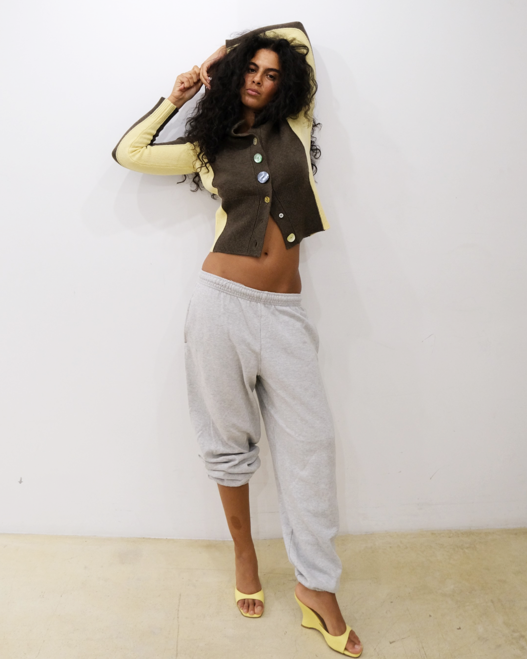 Wool and cahemire fitted cardigan
